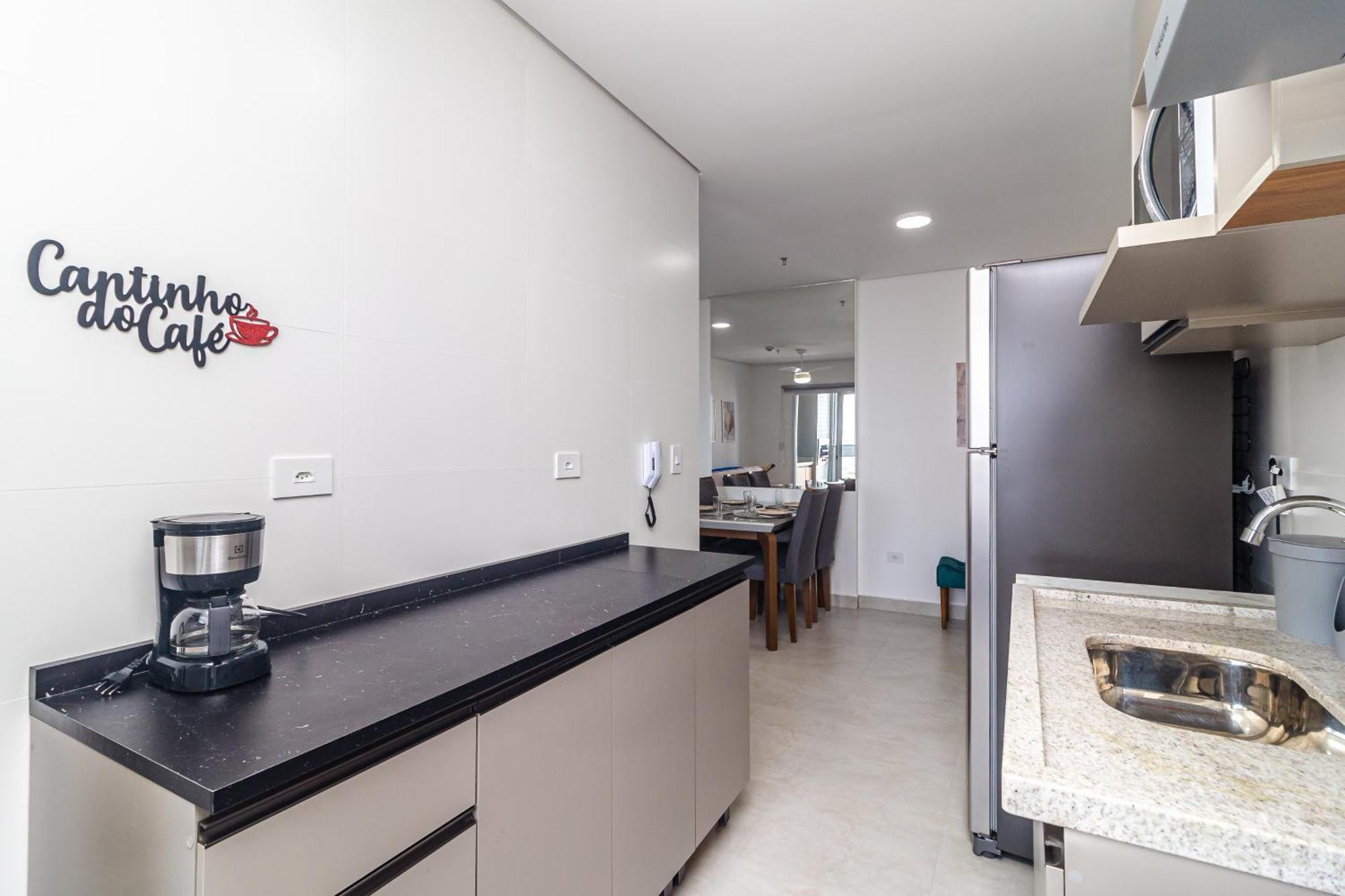 Apto Otima Localizacao A 100M Da Praia, Piscina, Ar Condicionado, Garagem E Portaria 24H Praia Grande  Buitenkant foto